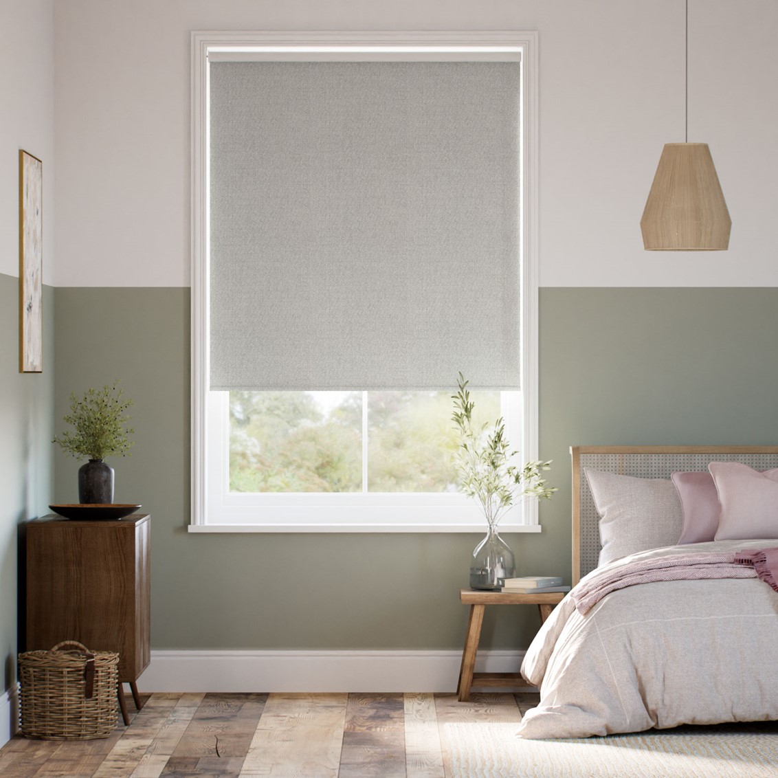 Choices Lydia Grey Wash Roller Blind