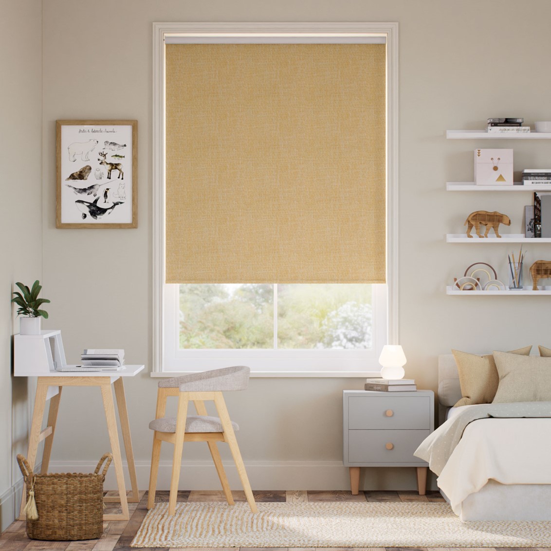 Choices Lydia Ochre Roller Blind