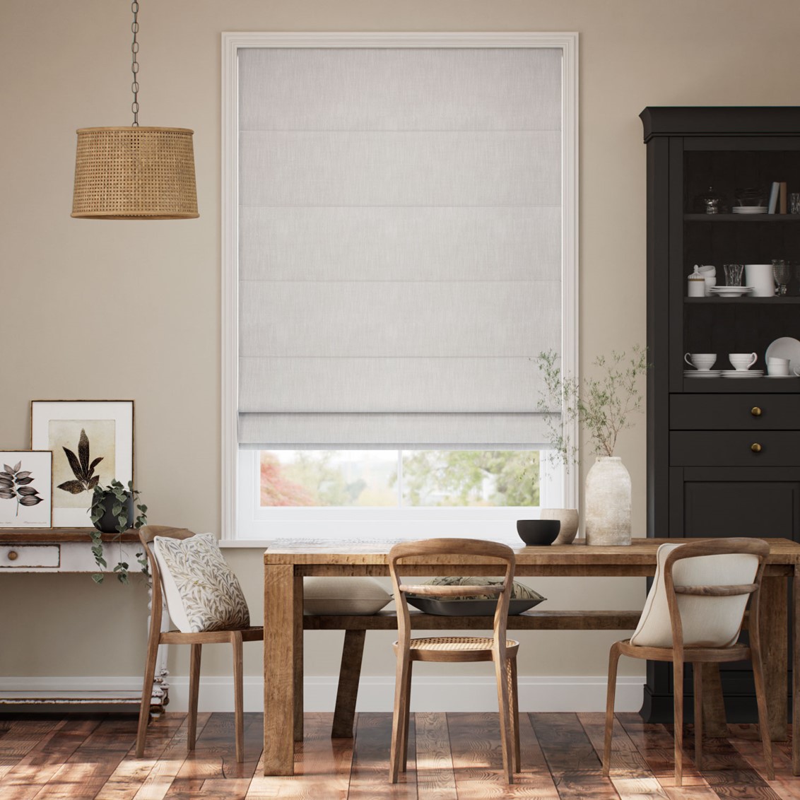 Eco-Friendly Nyah Steel Roman Blind