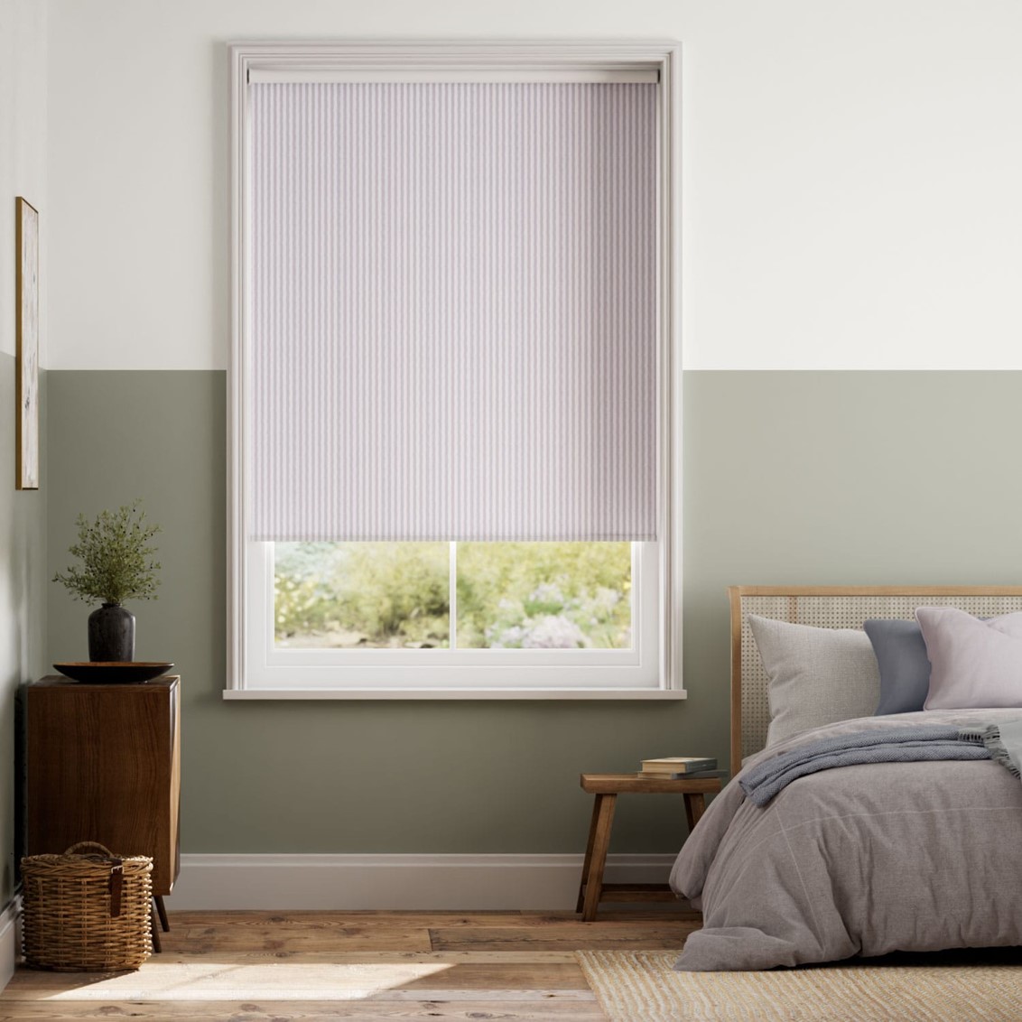 Choices Ella Stripe Lavender  Roller Blind