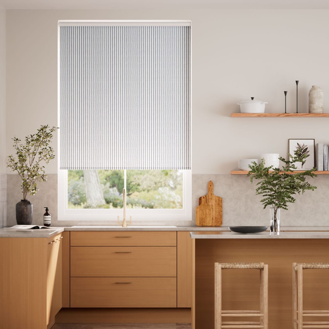 Choices Ella Stripe Storm  Roller Blind