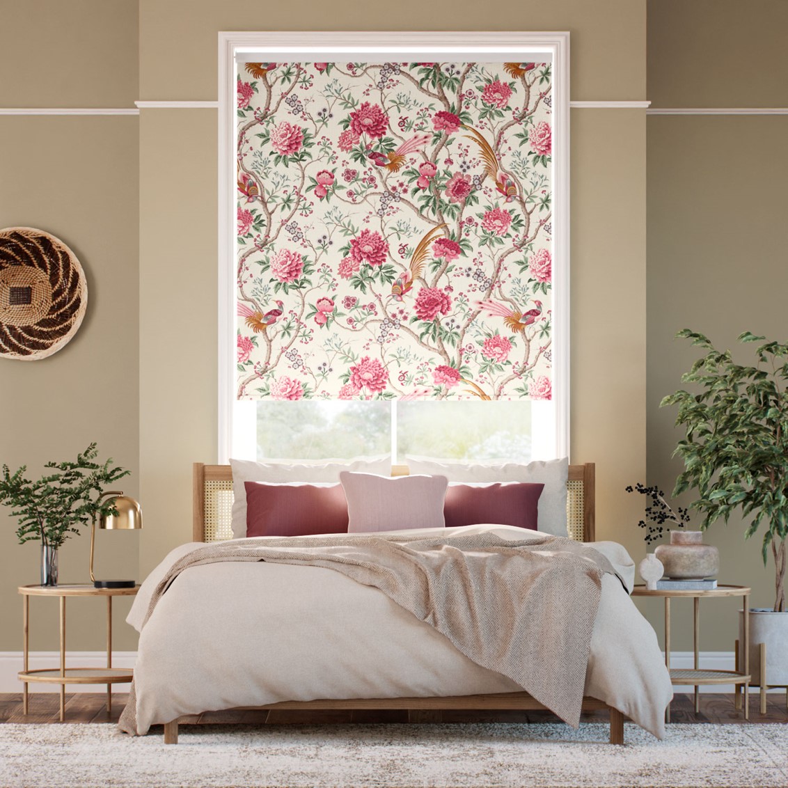 Elysian Paradise Fuchsia Roller Blind