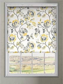 Choices Floral Ink Linen Graphite Roller Blind thumbnail image