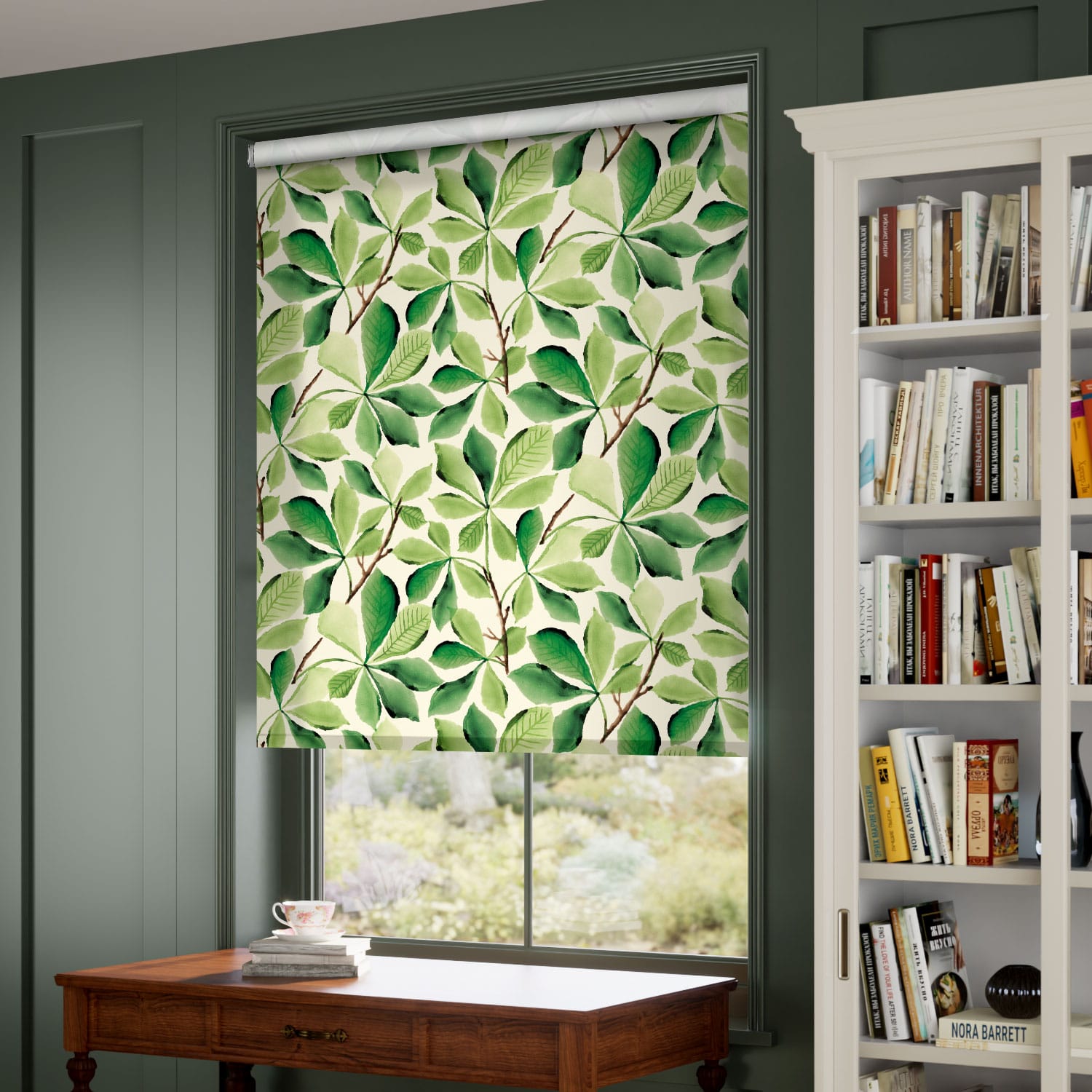 Twist2Go Choices Horse Chestnut Green Roller Blind