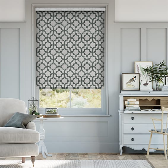 Choices Lattice Charcoal Roller Blind