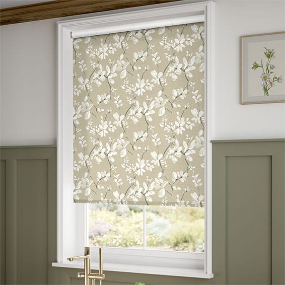 Choices Madelyn Linen Chalk White Roller Blind