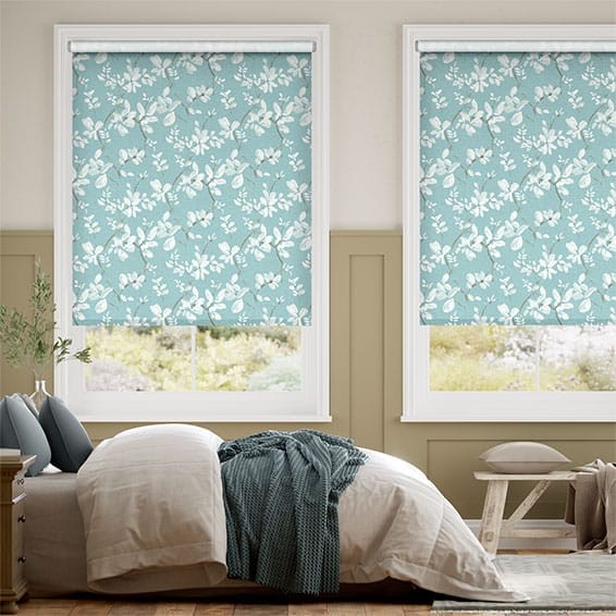 Choices Madelyn Linen Duck Egg Roller Blind