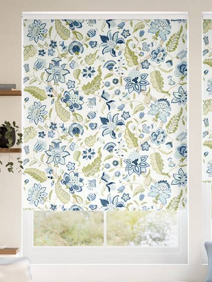 Newnham Courtney Cobalt Sage Roller Blind thumbnail image