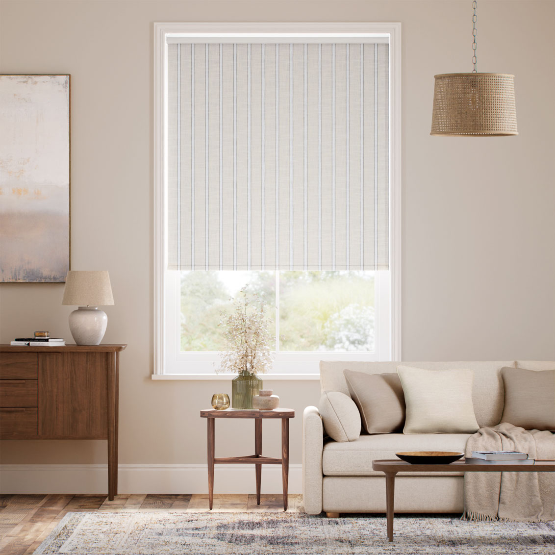 Choices Oakley Stripe Natural Roller Blind