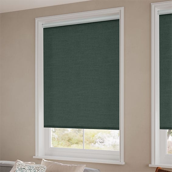 Choices Paleo Linen Teal Twilight Roller Blind