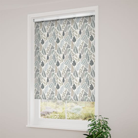 Choices Scandi Ferns Linen Thunder Roller Blind