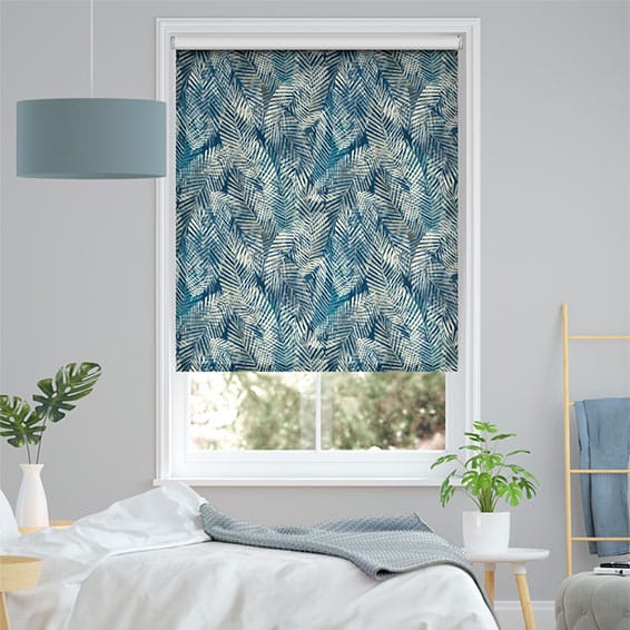Choices Shadow Leaf Linen Admiral Roller Blind