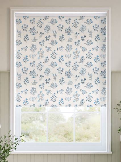 Twist2Go Shepherdly Meadow China Blue Roller Blind thumbnail image