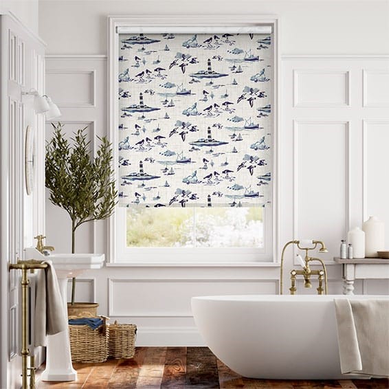 Choices Shoreline Toile Blue Roller Blind