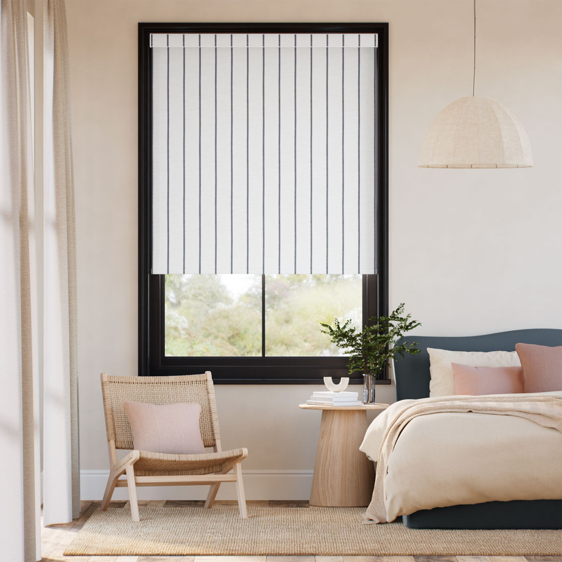 Choices Talia Stripe Charcoal Roller Blind
