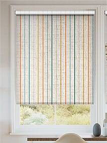 Twist2Go Choices Twill Stripe Linen Mediterranean Roller Blind thumbnail image