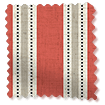 Twist2Go Choices Twill Stripe Linen Party Red Roller Blind swatch image