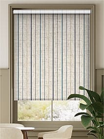 Choices Twill Stripe Linen Ribbon Blue Roller Blind thumbnail image