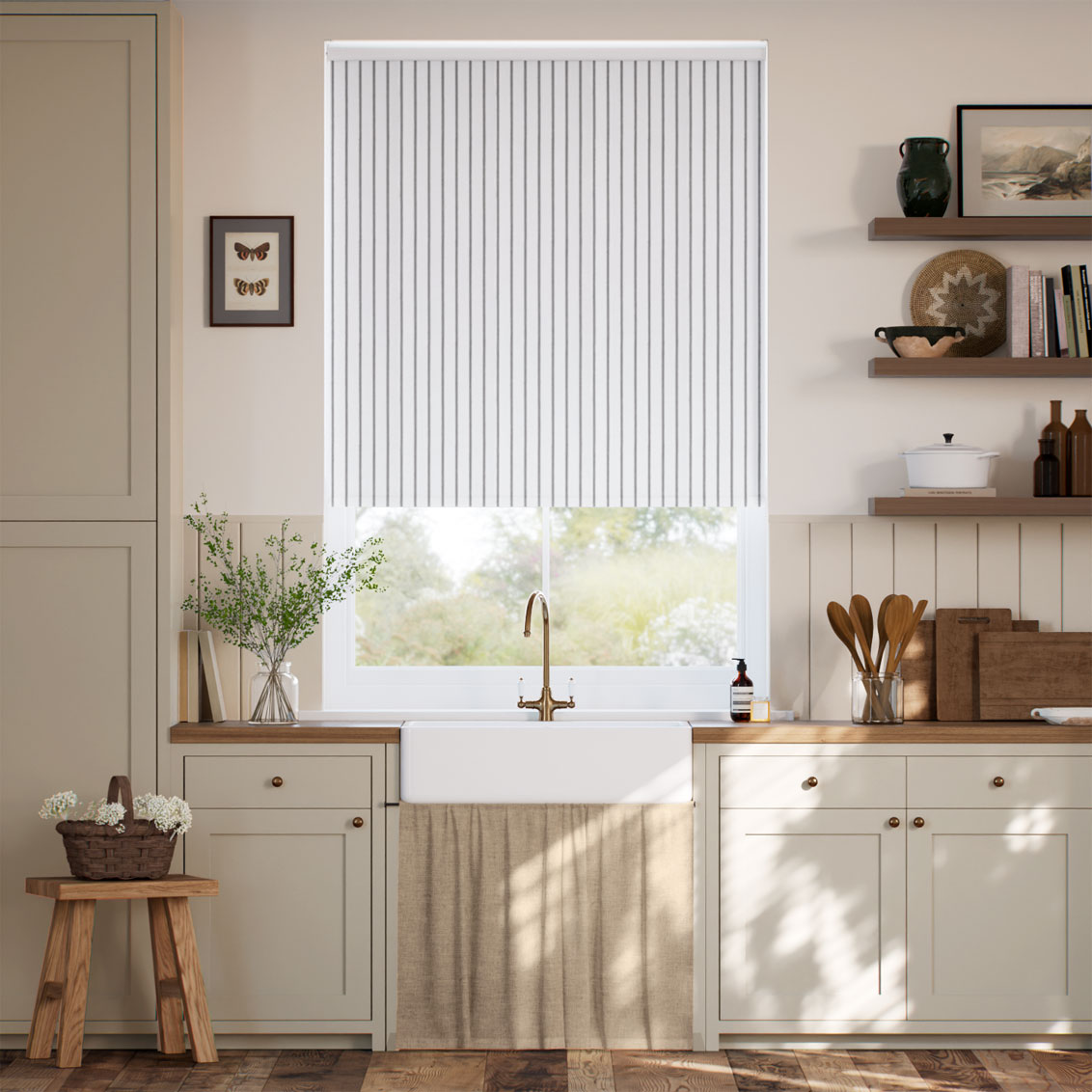 Choices Whitby Stripe Charcoal Roller Blind