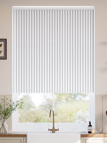 Choices Whitby Stripe Charcoal Roller Blinds thumbnail image