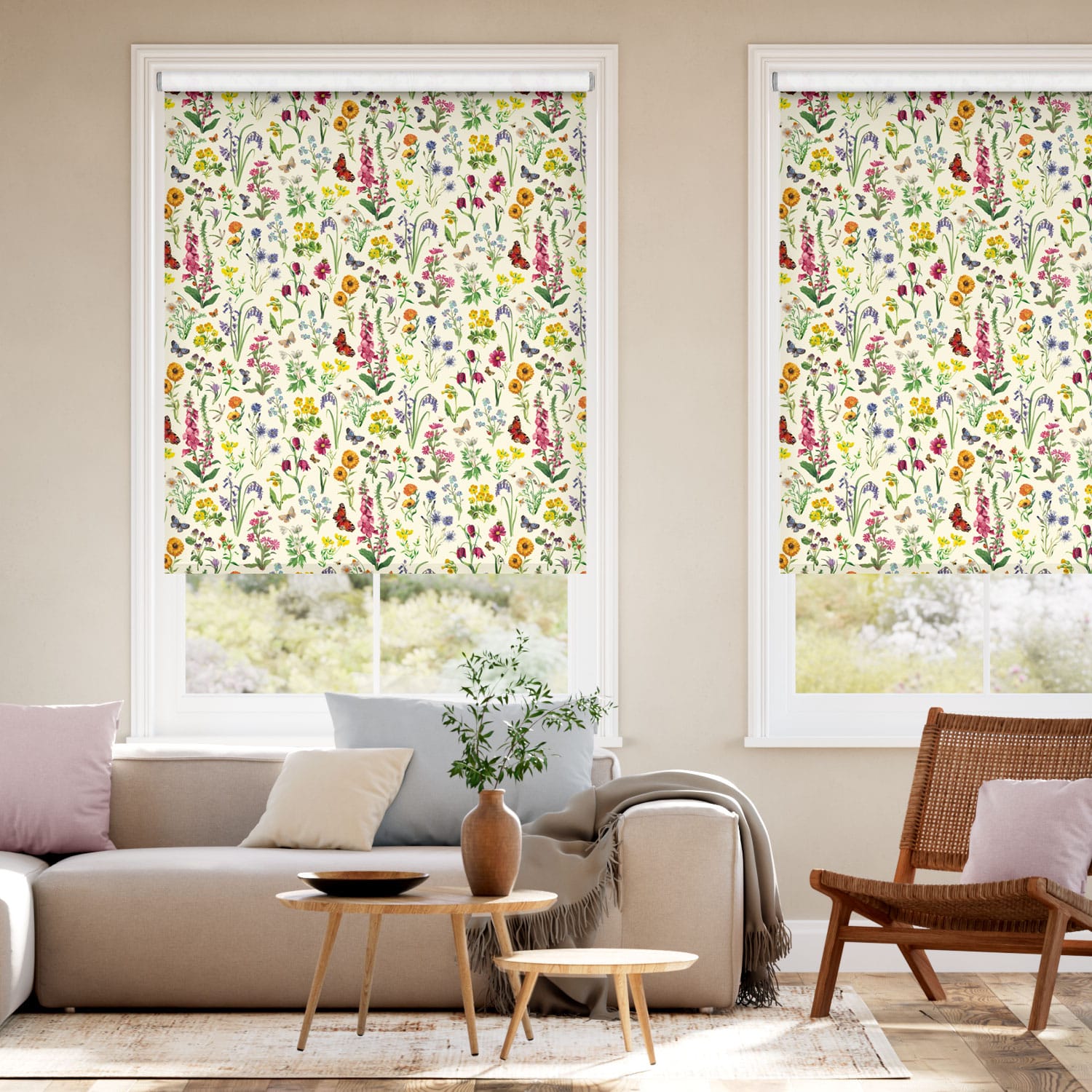 Choices Wild Flowers Meadow Roller Blind
