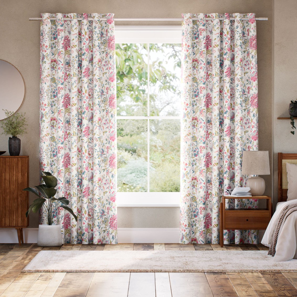 Christelle Carmine Rose Curtains