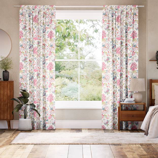 Christelle Carmine Rose Curtains thumbnail image