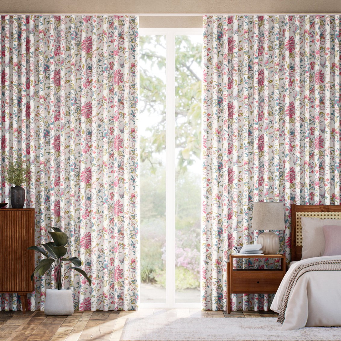 Christelle Carmine Rose Curtains