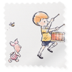 Christopher Robin Tales Border Cotton Roman Blind sample image
