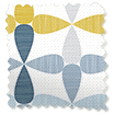 Twist2Go Circus Leaves Blue Roller Blind swatch image