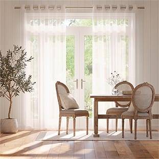 Cirrus Voile Bright White Curtains thumbnail image