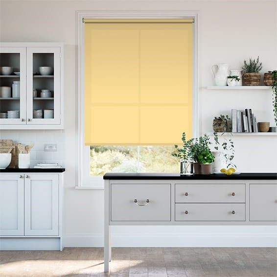 City Pastel Yellow  Roller Blind