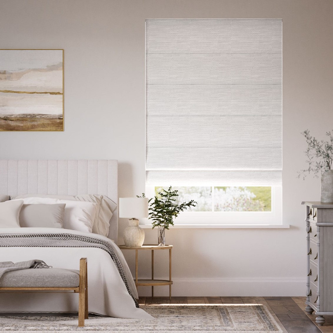 Cleo Chalk Roman Blind