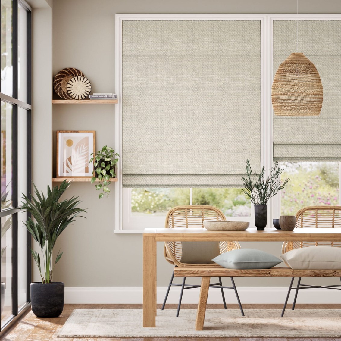 Cleo Mineral Roman Blind