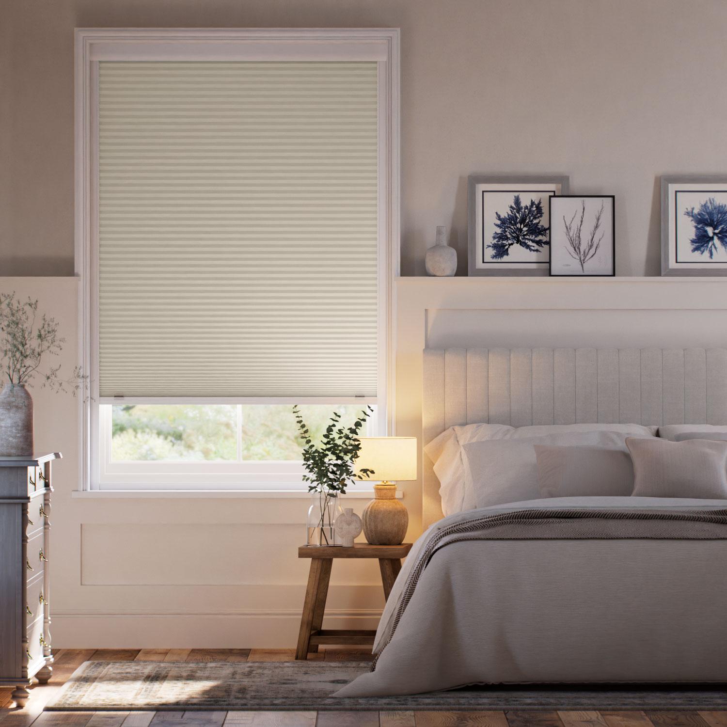 Click2Shade Blackout Beige Thermal Blind