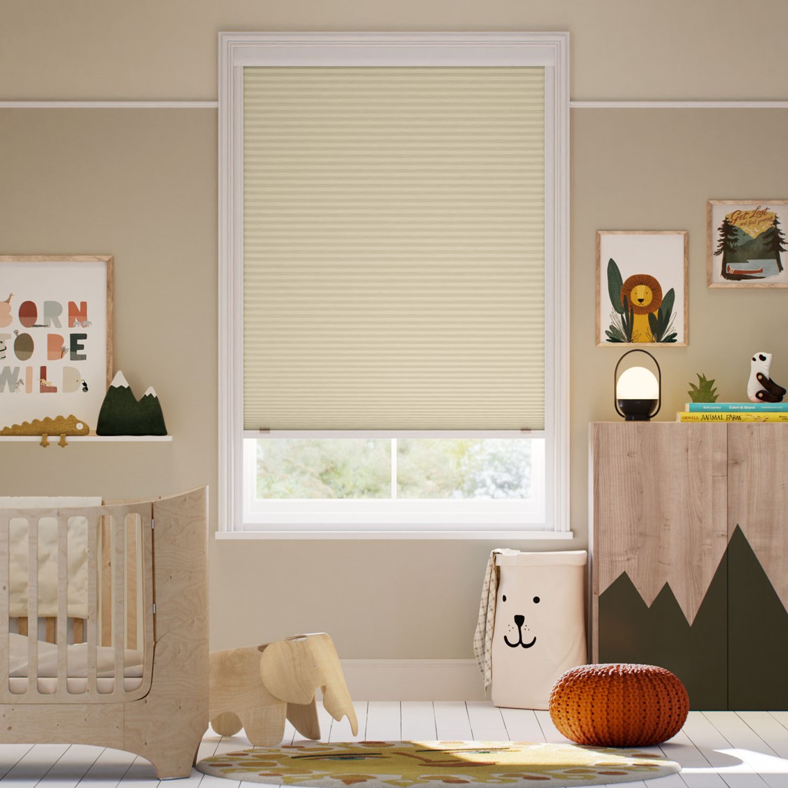 Click2Shade Complete Blackout Cornsilk Thermal Blind