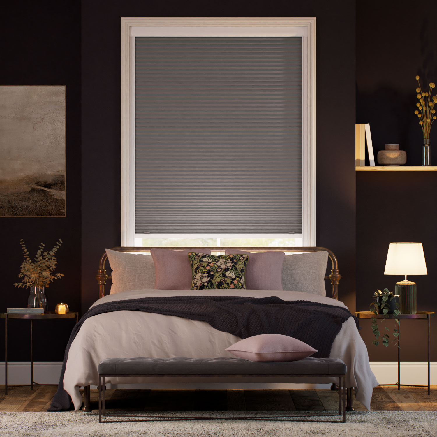 Click2Shade Blackout Dark Grey Thermal Blind