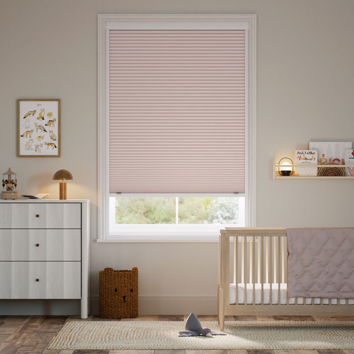 Click2Shade Complete Blackout Pink Blush Thermal Blind