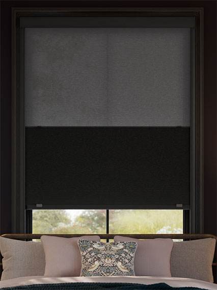 Click2Shade Complete Blackout Night & Day Duo Anthracite Blackout Pleated Day and Night thumbnail image