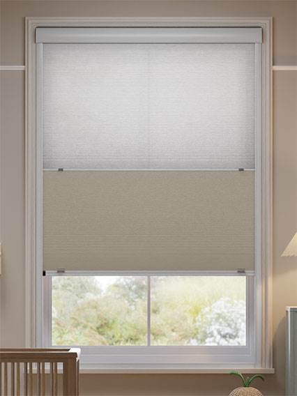 Click2Shade Complete Blackout Night & Day Duo Beige Blackout Pleated Day and Night thumbnail image