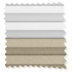 Click2Shade Complete Blackout Night & Day Duo Beige Blackout Pleated Day and Night swatch image