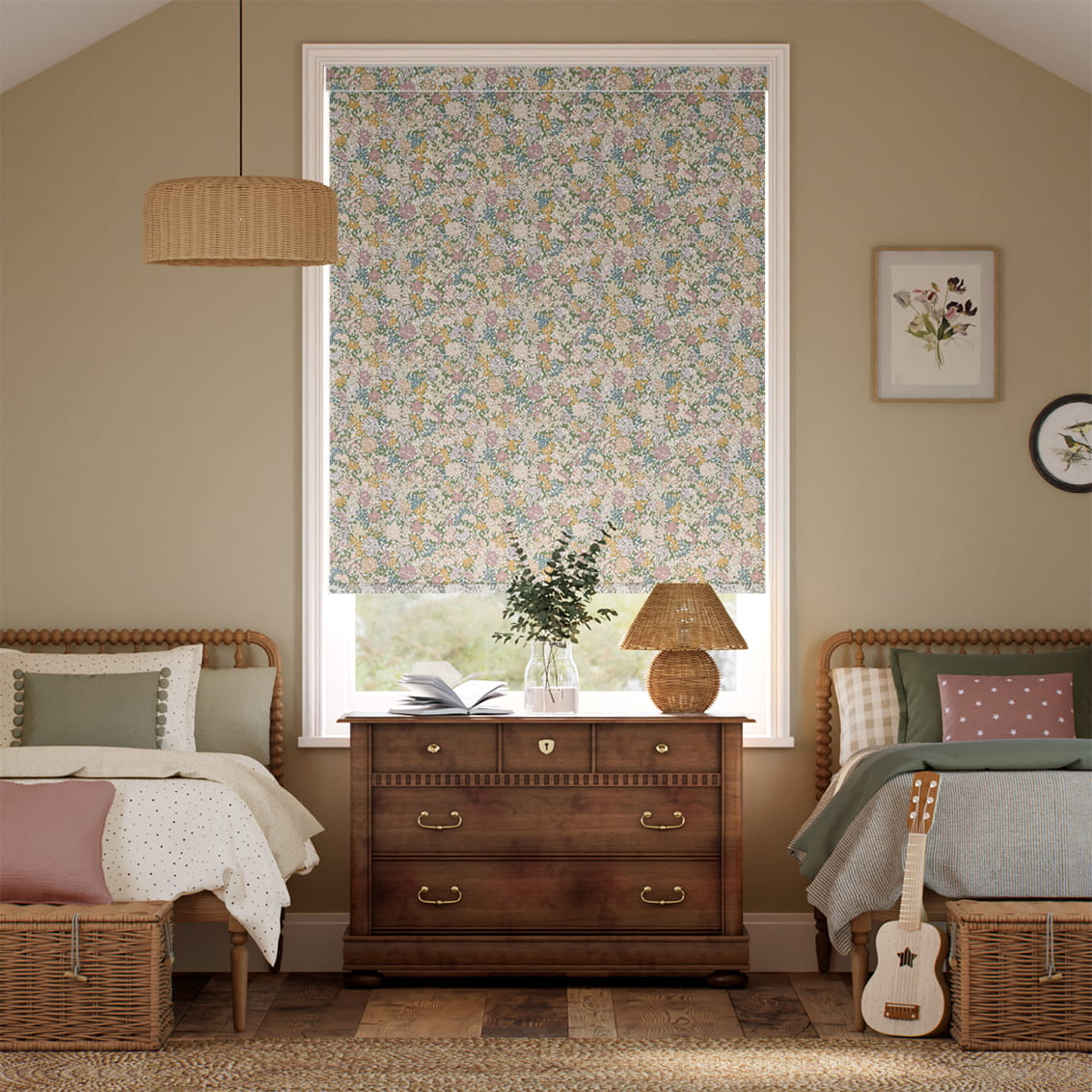 Clint Field Blush Roller Blind