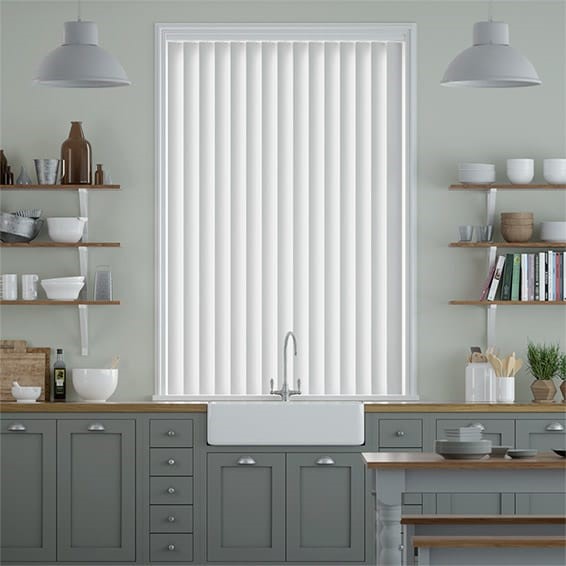 Clinton Ice White Vertical Blind