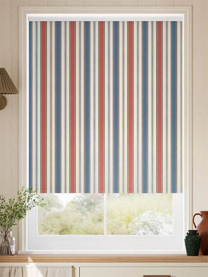 College Stripe Blue & Red Roller Blind thumbnail image
