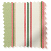 College Stripe Green & Blush Roller Blind swatch image