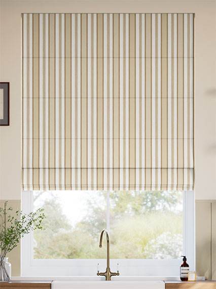 College Stripe Neutral Roman Blind thumbnail image