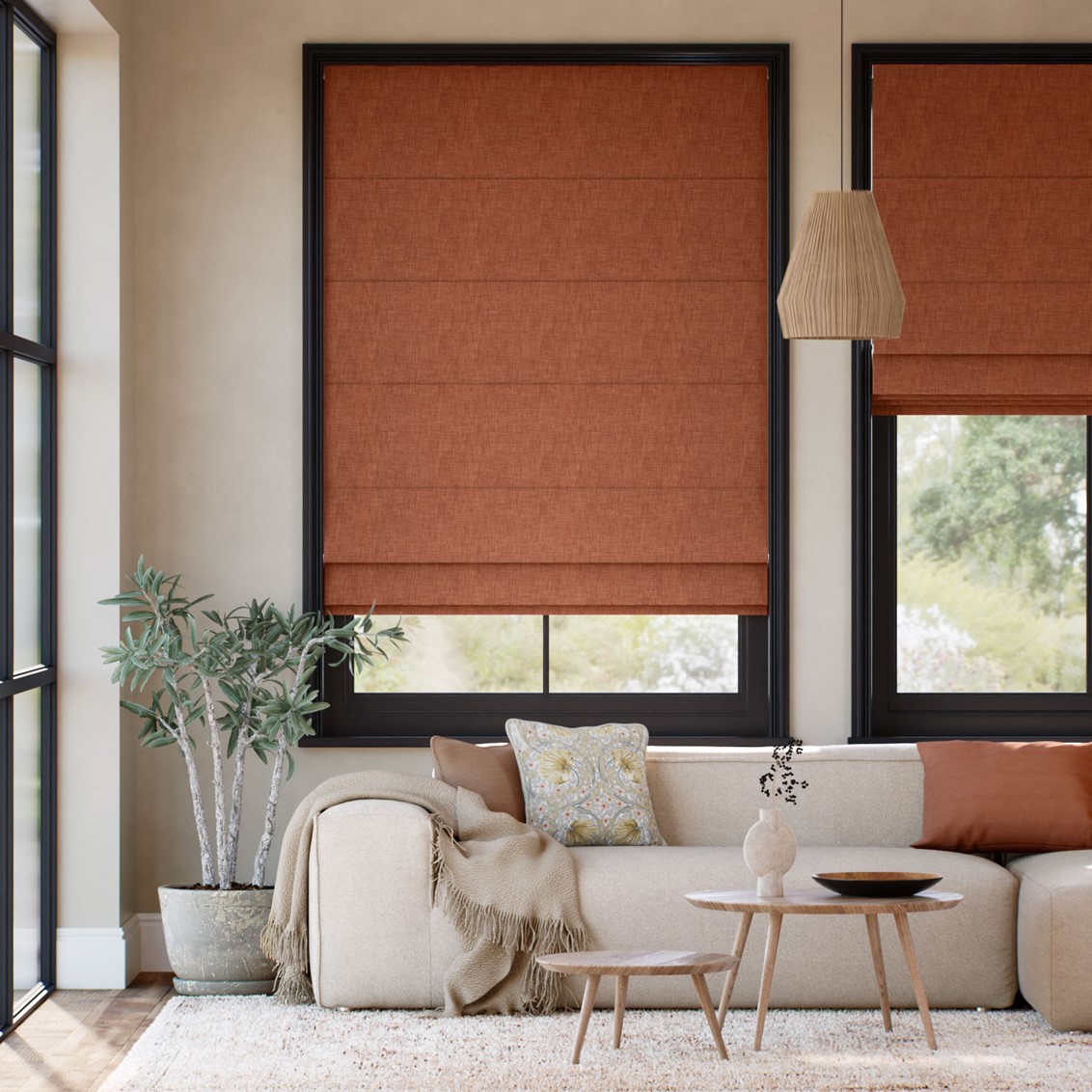 Columbia Autumn Roman Blind