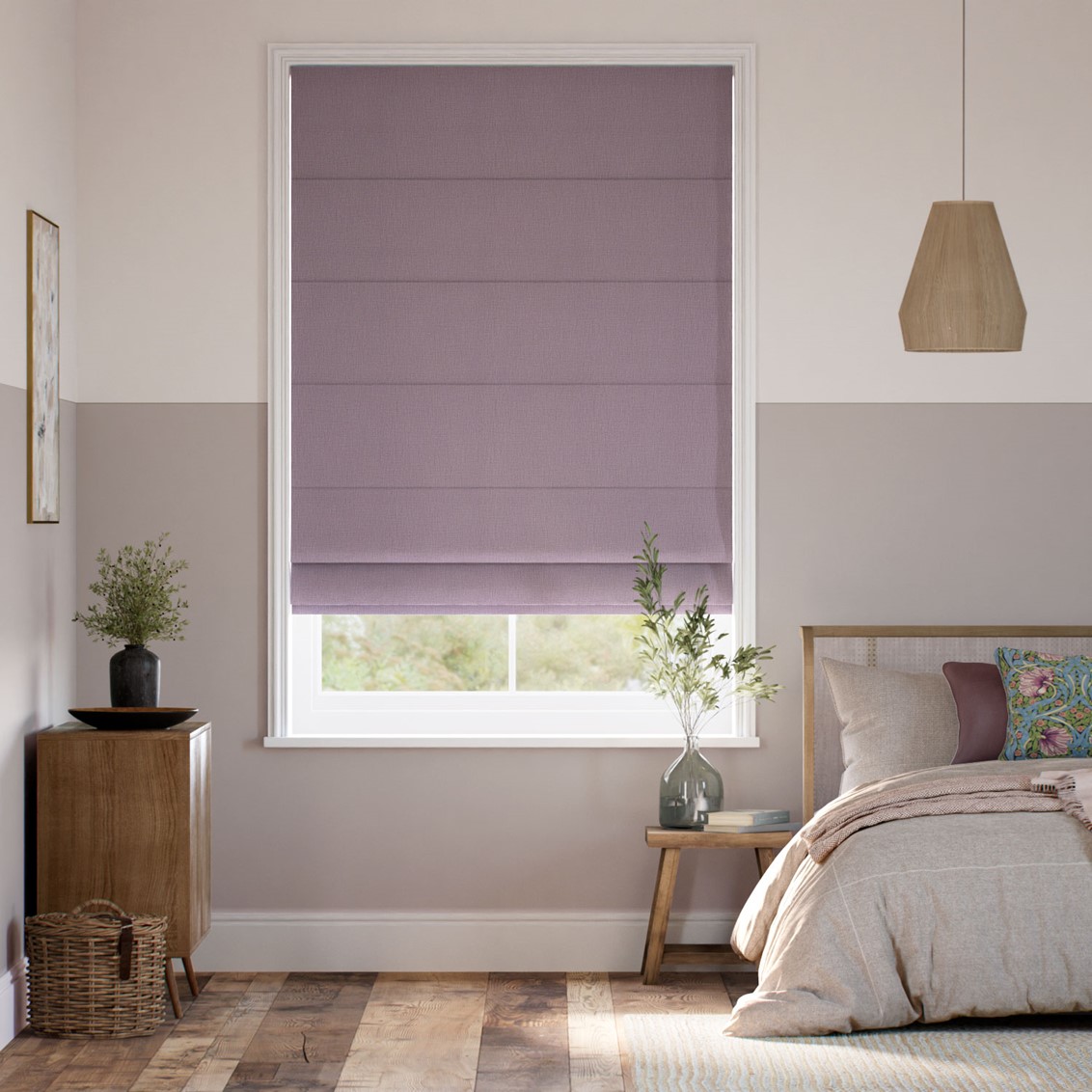 Columbia Lavender Roman Blind