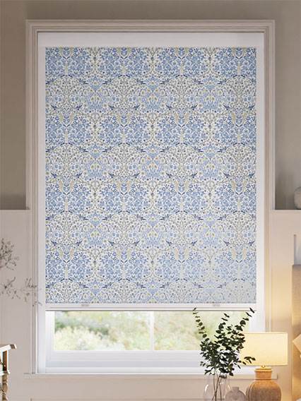 Click2Shade Complete Blackout William Morris Blackthorn China Blue Blackout Roller thumbnail image