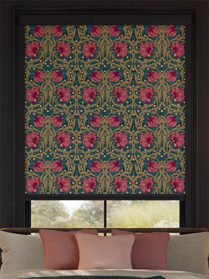 Click2Shade Complete Blackout William Morris Pimpernel Aegean Blackout Roller thumbnail image